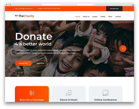 charity website templates|Charity Website Templates & Page Designs .